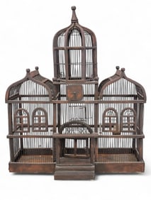 VICTORIAN ARCHITECTURAL BIRD CAGE