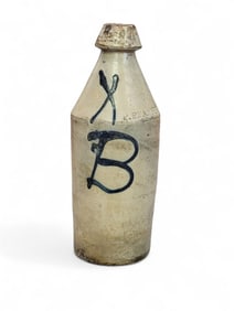 DECORATED STONEWARE BOTTLE