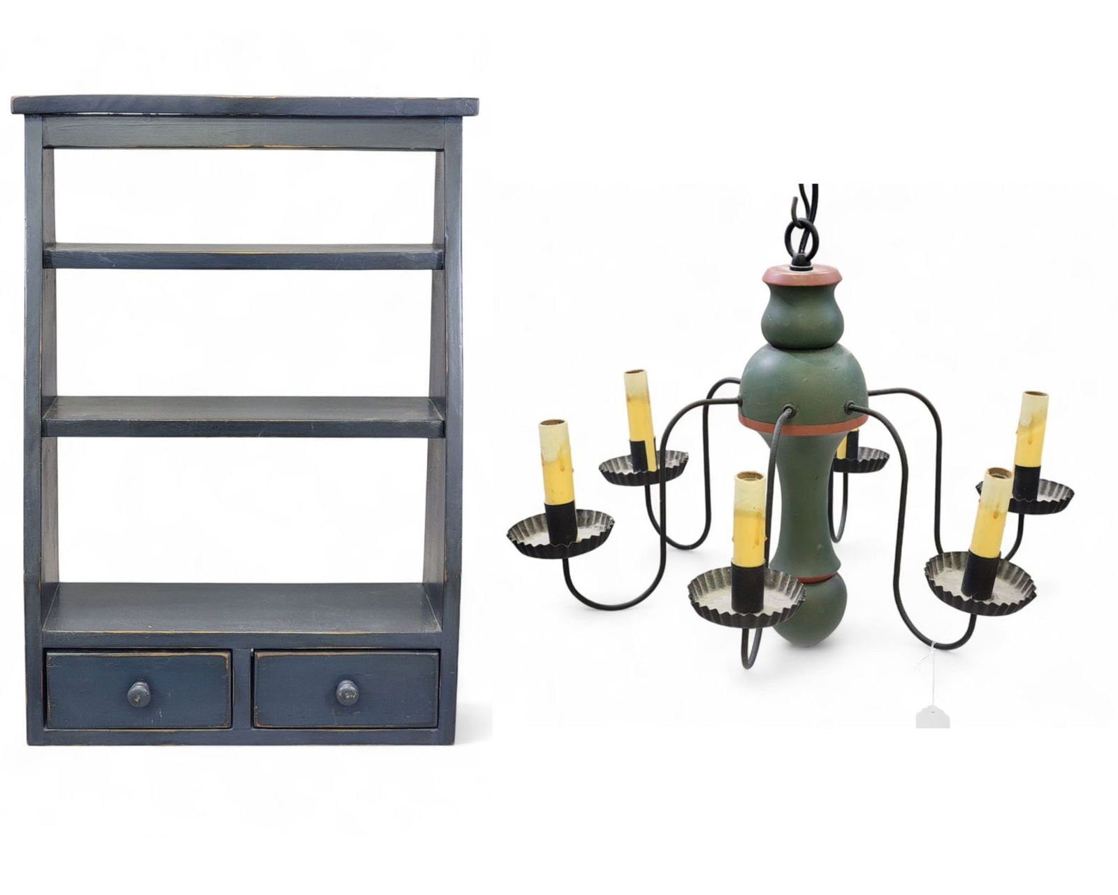 REPRO. HANGING SHELF AND CHANDELIER (1 of 10)