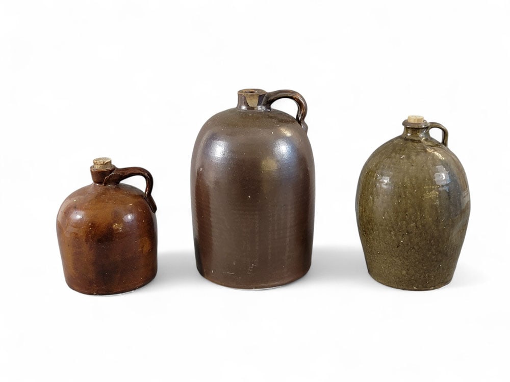 THREE STONEWARE JUGS (1 of 14)