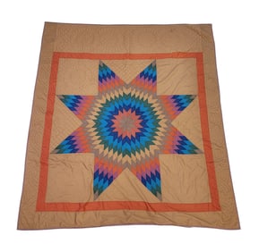 AMISH "LONE STAR" QUILT