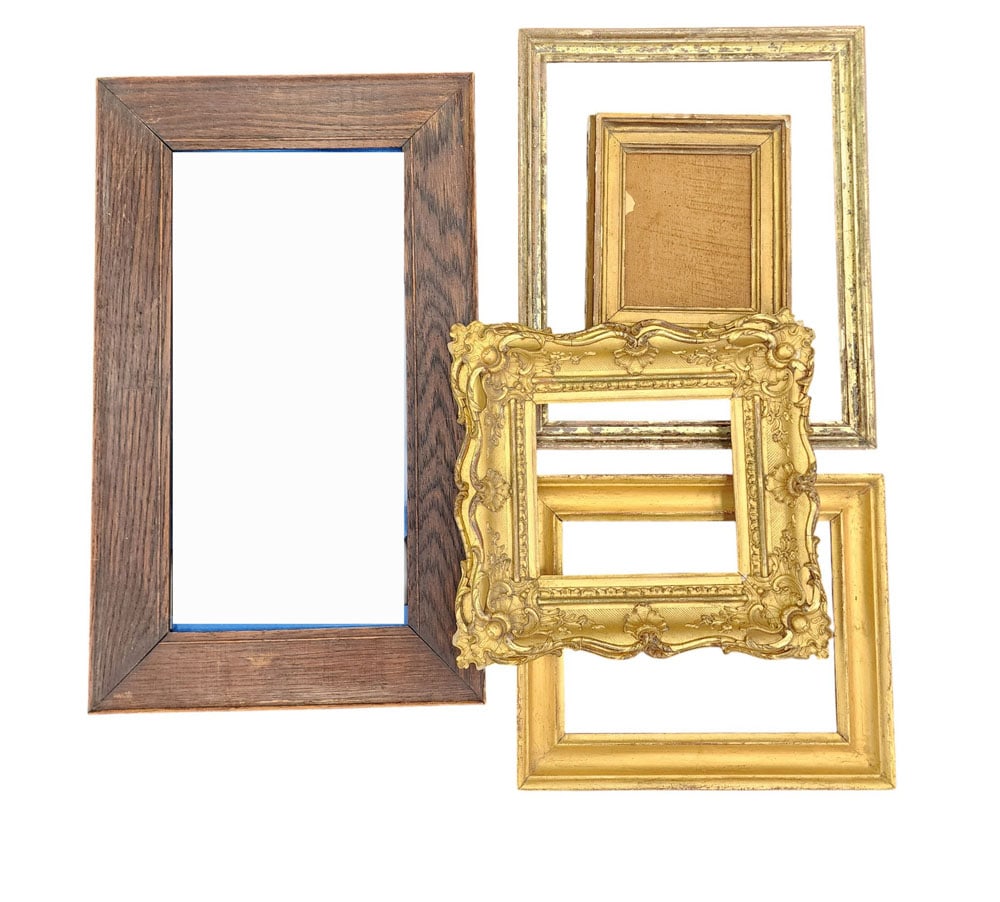 FIVE GILTWOOD FRAMES (1 of 4)