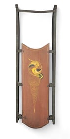 DECORATED CHILD'S SLED