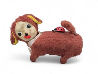 VINTAGE "ITCHY PUP" WIND UP TOY