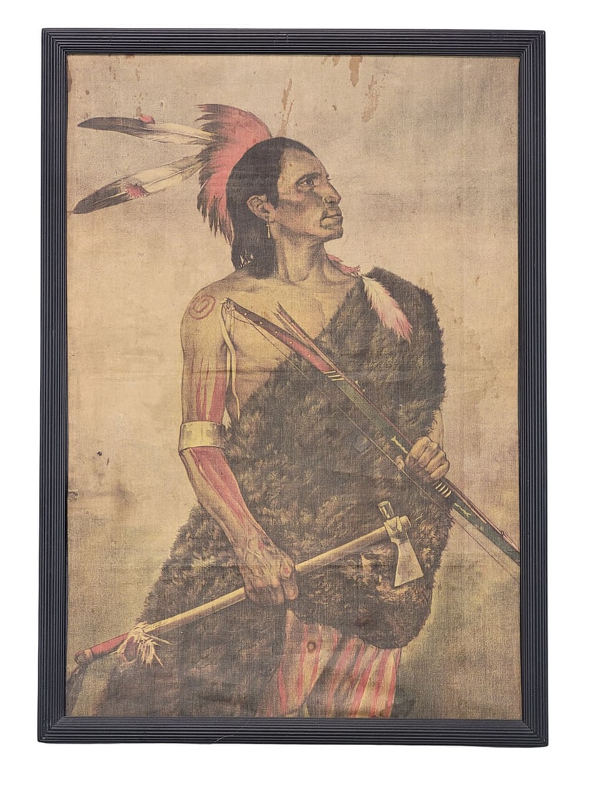 PORTRAIT OF A NATIVE AMERICAN BY F.A. RINEHART (1861-1928) (1 of 7)