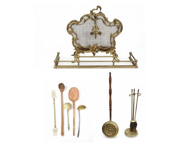 ASSEMBLED FIREPLACE SET