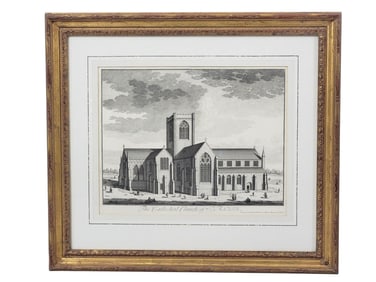 ARCHITECTURAL PRINT OF THE CATHEDRAL CHURCH OF ST. ASAPH