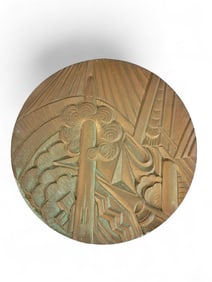 ART DECO SPACE-THEMED PLAQUE