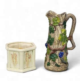 TWO PIECES OF ART POTTERY