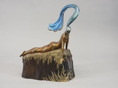 FRENCH ROOSTER BRONZE BY ERTE (1892-1990)