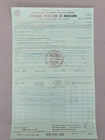 JOHN LENNON MUSIC CONTRACT