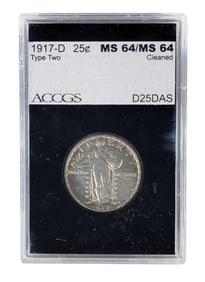 1917-D STANDING LIBERTY QUARTER DOLLAR MS64