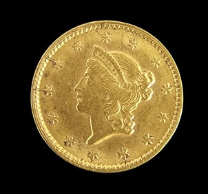 1853 $1 LIBERTY HEAD GOLD COIN