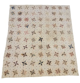 EIGHT-POINTED STAR PATCHWORK QUILT