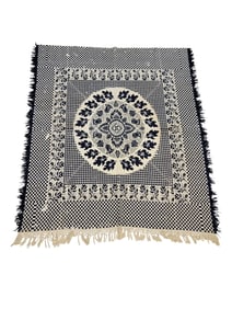 JACQUARD COVERLET