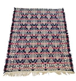 JACQUARD COVERLET