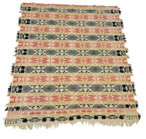 OHIO JACQUARD COVERLET, ARDNER BROTHERS 1856