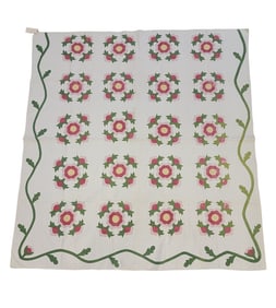 ROSE OF SHARON APPLIQUE QUILT