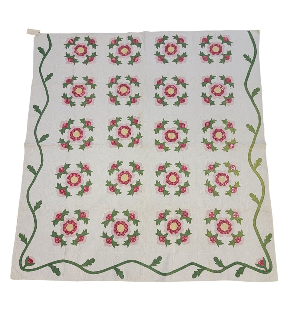 ROSE OF SHARON APPLIQUE QUILT (1 of 14)