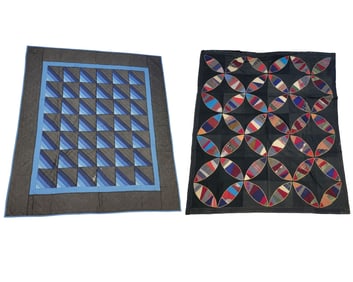 OCEAN WAVES QUILT AND ROB PETER TO PAY PAUL QUILT TOP