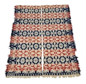 JACQUARD COVERLET, PROB. OHIO