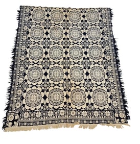 JACQUARD COVERLET