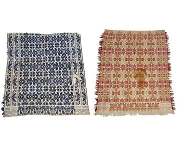 HURON CO., OHIO JACQUARD COVERLETS