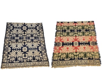 JACQUARD COVERLETS ATTRIB. FREDERICK HESSE, OHIO