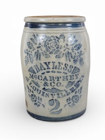 DECORATED KENTUCKY STONEWARE JAR