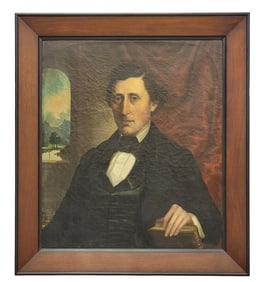 PORTRAIT OF HIRAM SMITH BY FREDERIC COHEN (1818-1858)