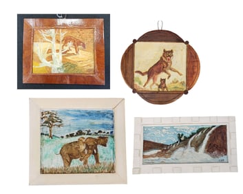 FOUR PAINTINGS BY EARL HASTINGS BEYMER (OHIO, 1890-1975)