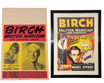 TWO MACDONALD BIRCH MAGIC POSTERS