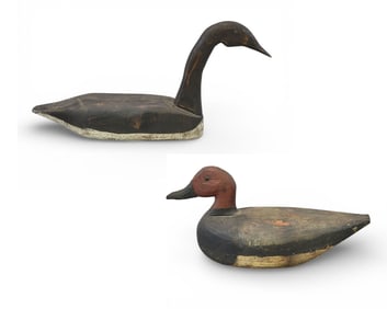 TWO DUCK DECOYS