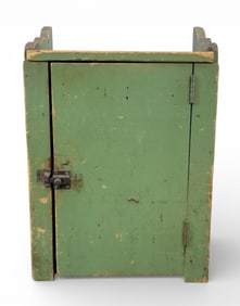 DIMINUTIVE PAINTED CUPBOARD