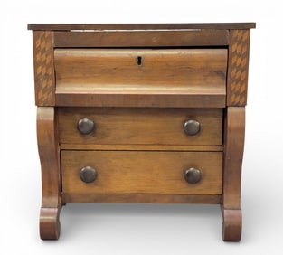INLAID MINIATURE CHEST OF DRAWERS
