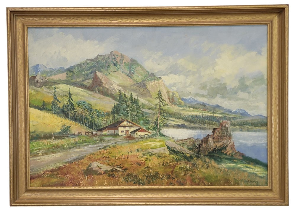 MOUNTAIN LANDSCAPE WITH LODGE (1 of 8)