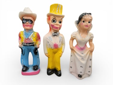 CARNIVAL CHALKWARE: SNOW WHITE, LONE RANGER, CHARLIE MCCARTHY