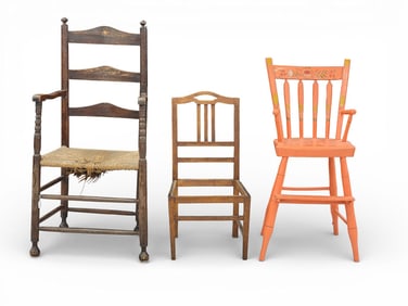 THREE PERIOD CHAIRS