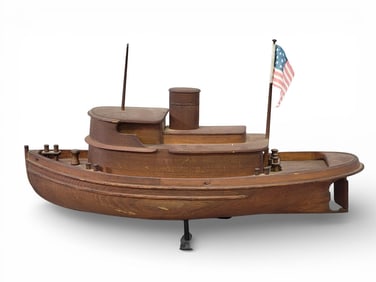 WOODEN MODEL BOAT
