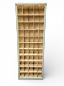 PAINTED CASE OF CUBBIES