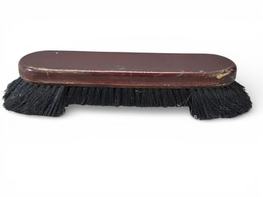 SHOESHINE BOX AND PAIR OF CRUTCHES