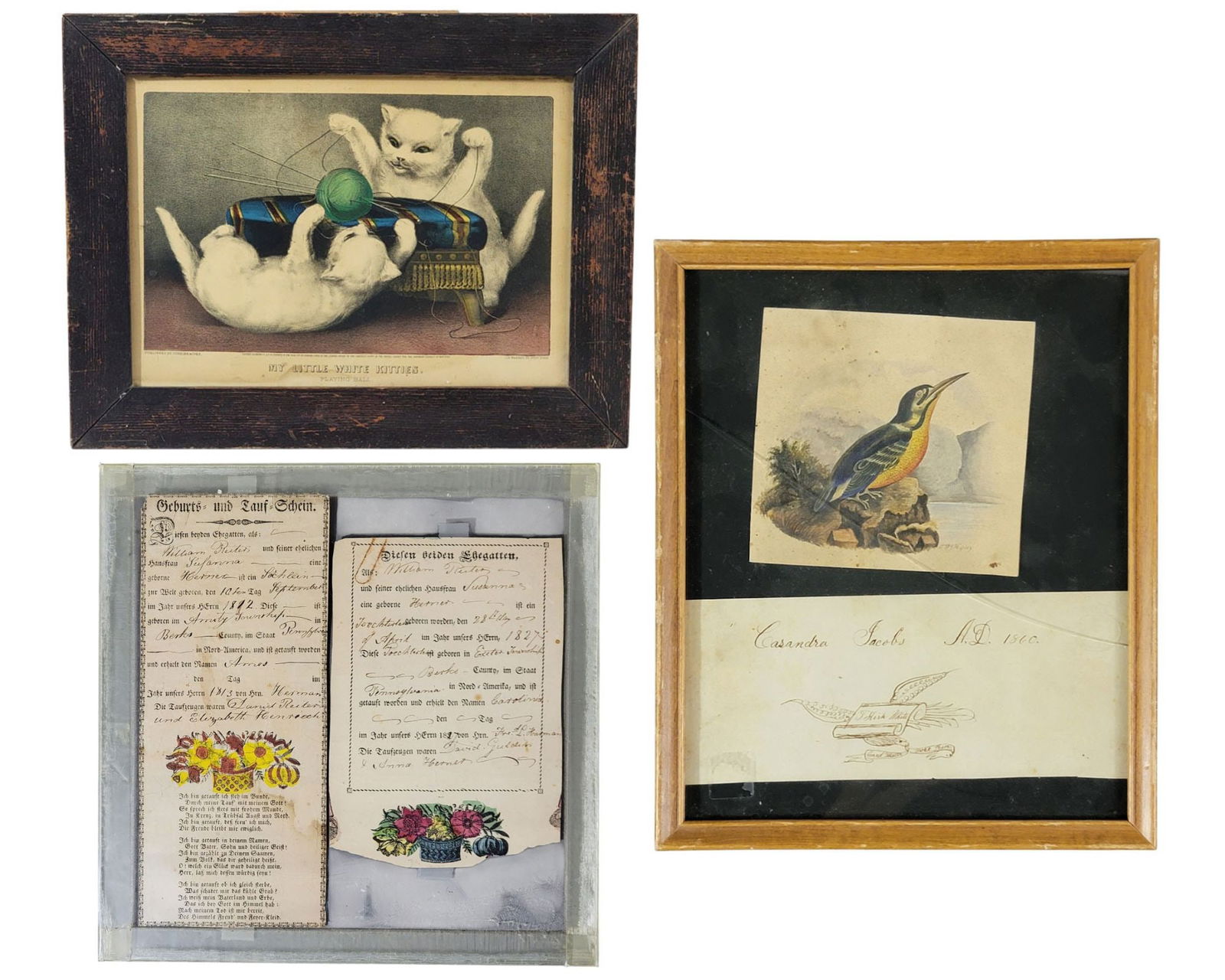 COLLECTION OF FRAMED ITEMS (1 of 4)