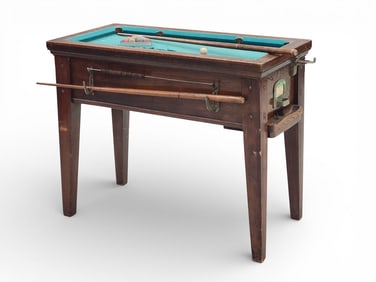 MINI COIN-OPERATED POOL TABLE/BILLIARDETTE