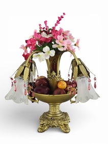 VICTORIAN FRUIT BASKET LAMP