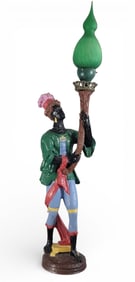 NEWEL POST-STYLE FIGURAL LAMP