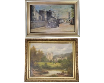 TWO BRITISH CASTLE SCENES