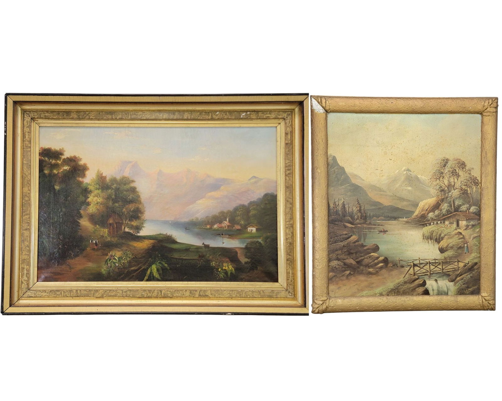 TWO MOUNTAIN LANDSCAPES, ONE SIGNED (1 of 18)