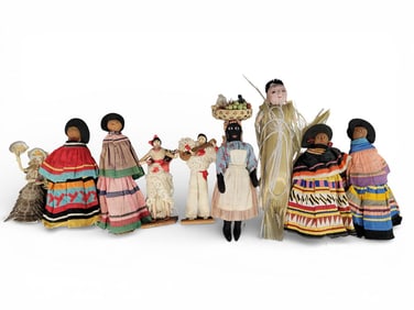 GROUP OF CARIBBEAN ETHNOGRAPHIC/SOUVENIR DOLLS