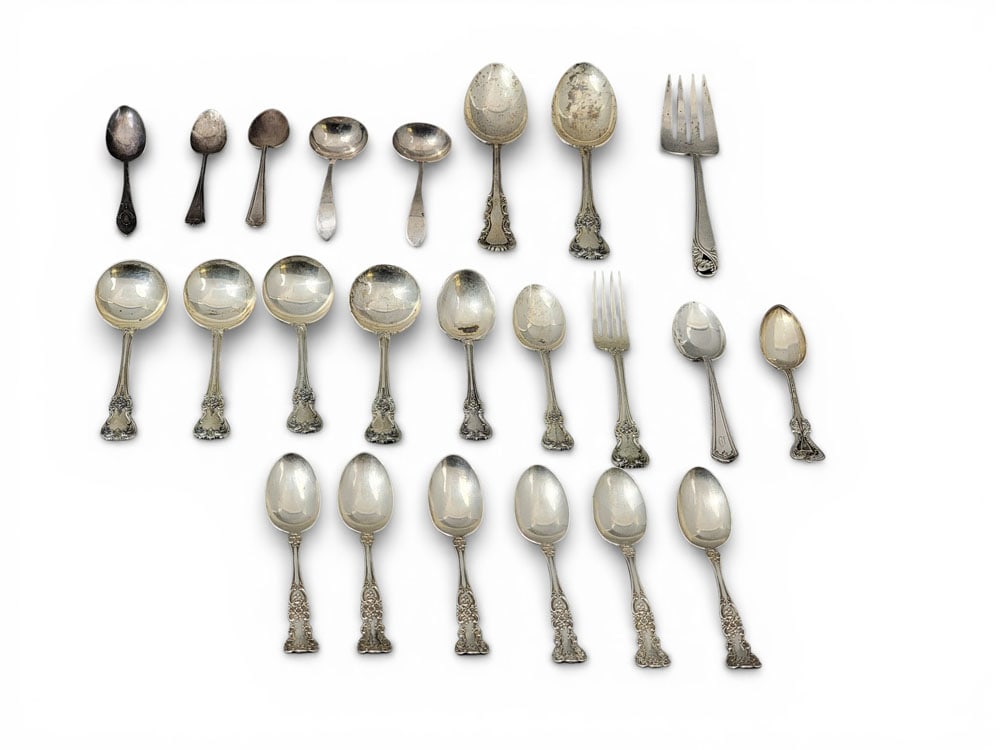 COLLECTION OF STERLING SILVER FLATWARE (1 of 8)