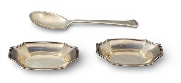 THREE PIECES OF TIFFANY STERLING SILVER